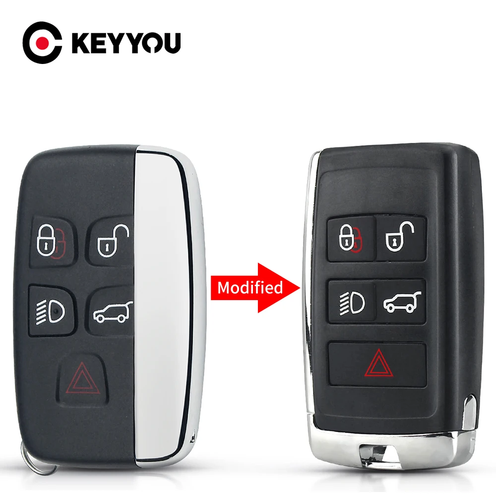 KEYYOU Modified Upgraded Car Remote Key Shell Case Fob For Land Rover Range LR2 LR4 fit Jaguar F-Pace F-Type XE XF XJ | Автомобили и