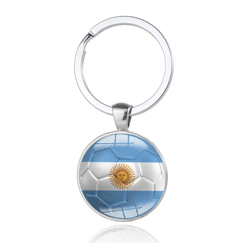 

Germany Argentina National Flags Car Keyring Keychains Auto Key Ring Chain Crystal Pendant Automobiles Interior Accessories
