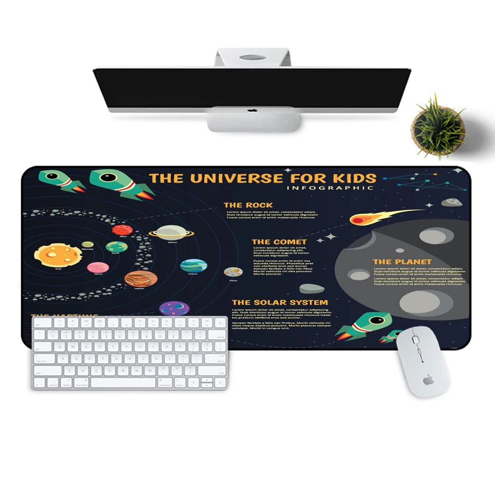 

Mairuige 400x900MM Universe Space Desk Mat Gaming Accessories Large Mouse Pad Cute Mouse Pad Gaming Pc Gaming Mouse Pad