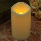 Белый беспламенный светодиодный подсвечник свечи ночные огни лампа на батарейках для свадьбы дня рождения поддержка Прямая поставка