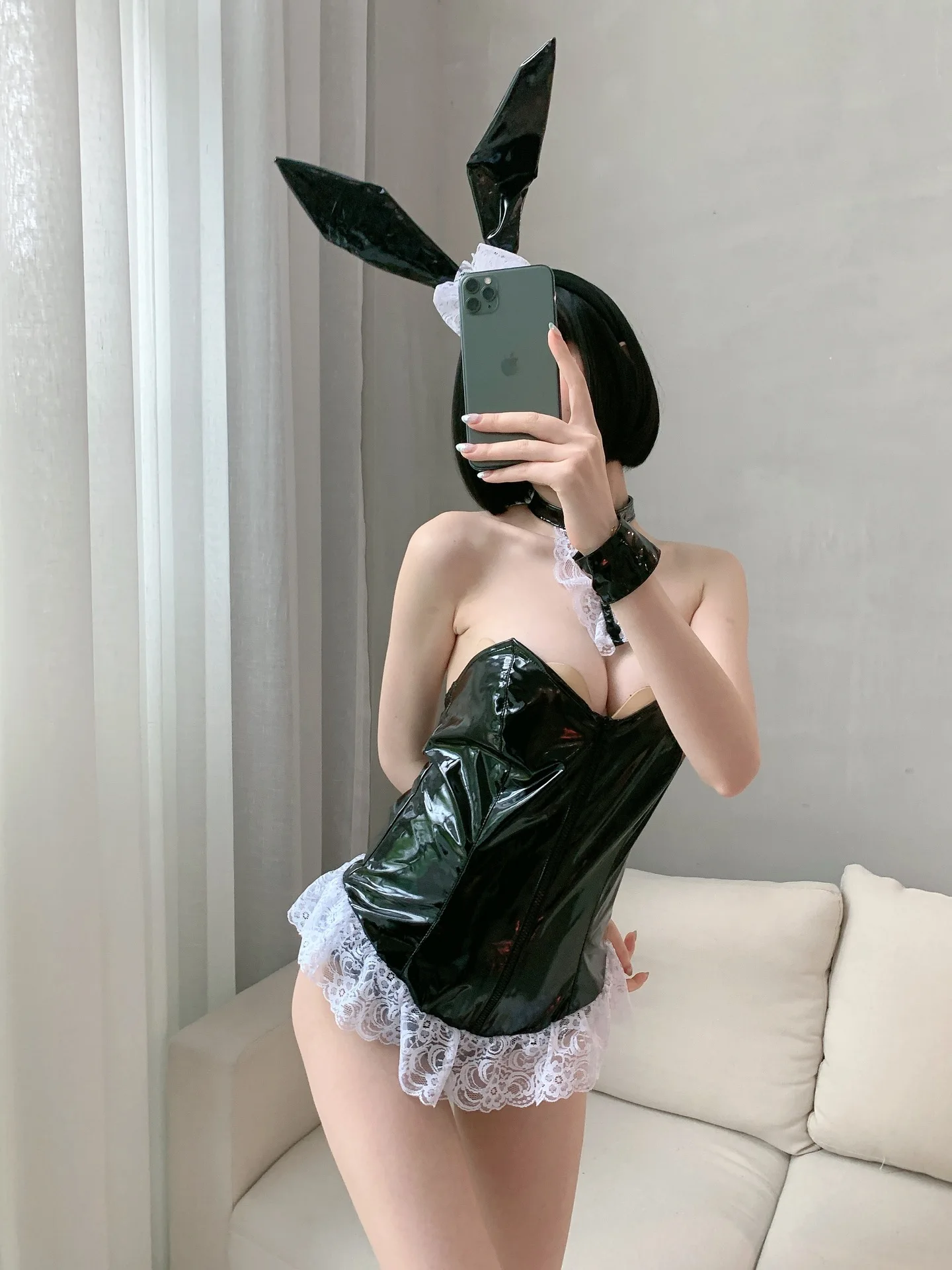 Пикантная обувь с милым зайчиком для девочек искусственная кожа Материал