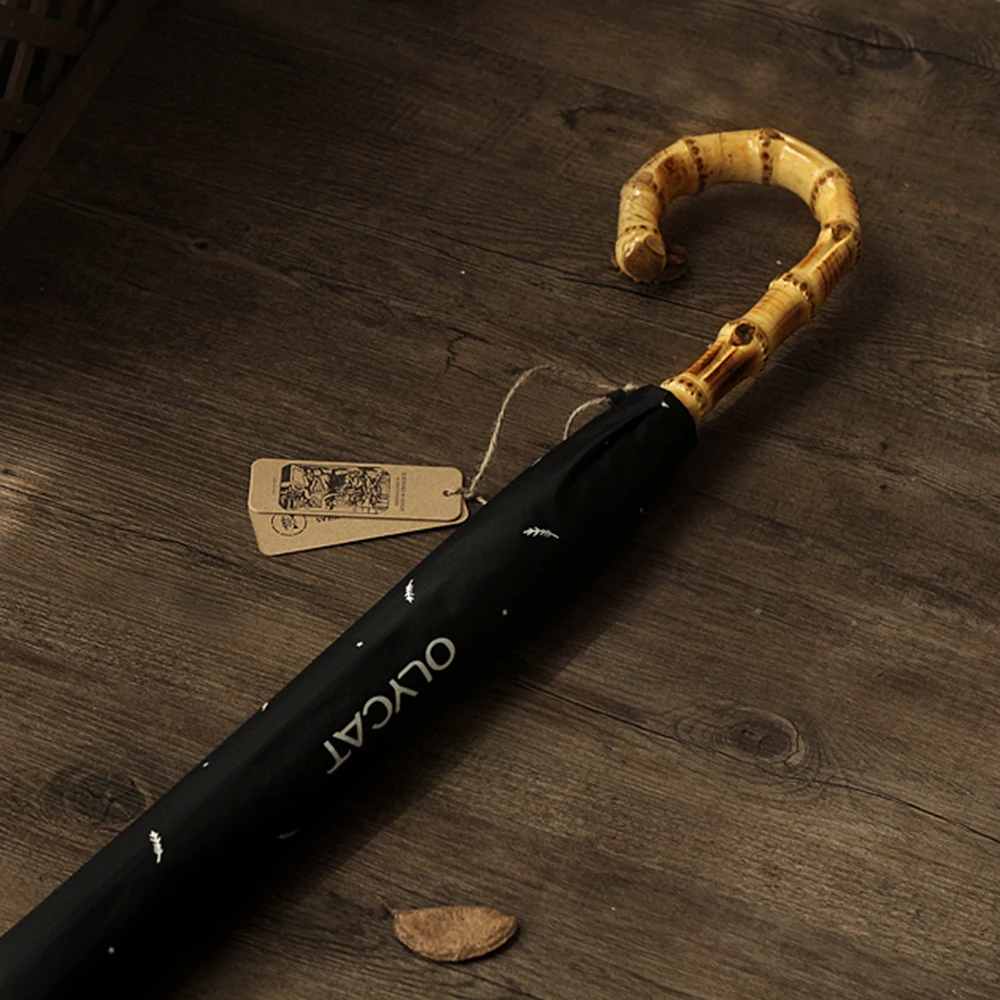 Prezzo Di Grandi Dimensioni Di Bambù Ombrello Pioggia Retro 8K Antivento Automatico Di Legno Manico Lungo Ombrelli Donne Degli Uomini Del Regalo Parapluie Accessori E Articoli Per Pioggia Sy034