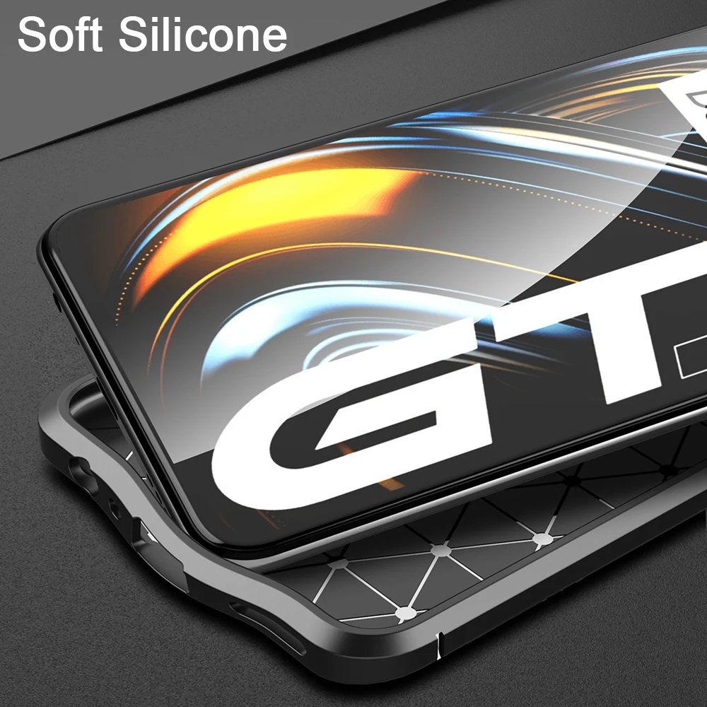keysion shockproof case for realme gt gt neo leather texture soft silicone phone back cover for oppo realme gt 5g free global shipping