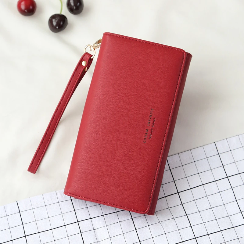 

Luxury Brand Women Wallets Long Zipper Coin Purses Fashion Hasp Thread Wallet Design Clutch Female Money Bag Credit Card Holder