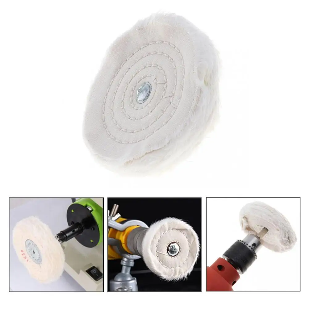 

3" 75MM Cloth Buffing Wheel Mirror Polishing Wheel Grinder For Jewelry Wood Metal Abrasive Tool Car Gold Silver Jewelry Mirror P
