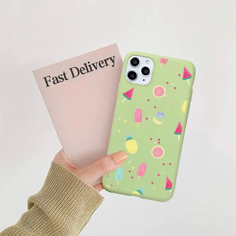 

fruit banana pineapple Strawberry Phone Case Candy Color for iPhone 11 12 mini pro XS MAX 8 7 6 6S Plus X 5S SE 2020 XR
