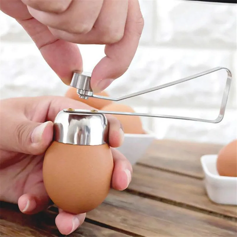 

Creative Egg Scissors Stainless Steel Boiled Egg Topper Shell Cutter Knocker Raw Egg Cracker Separator Egg Opener Kitchen Tools