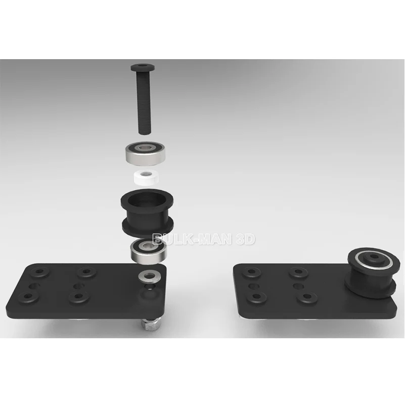 50 шт./лот оптовая продажа 3D принтер станок с ЧПУ алюминиевый шкив Монтажная