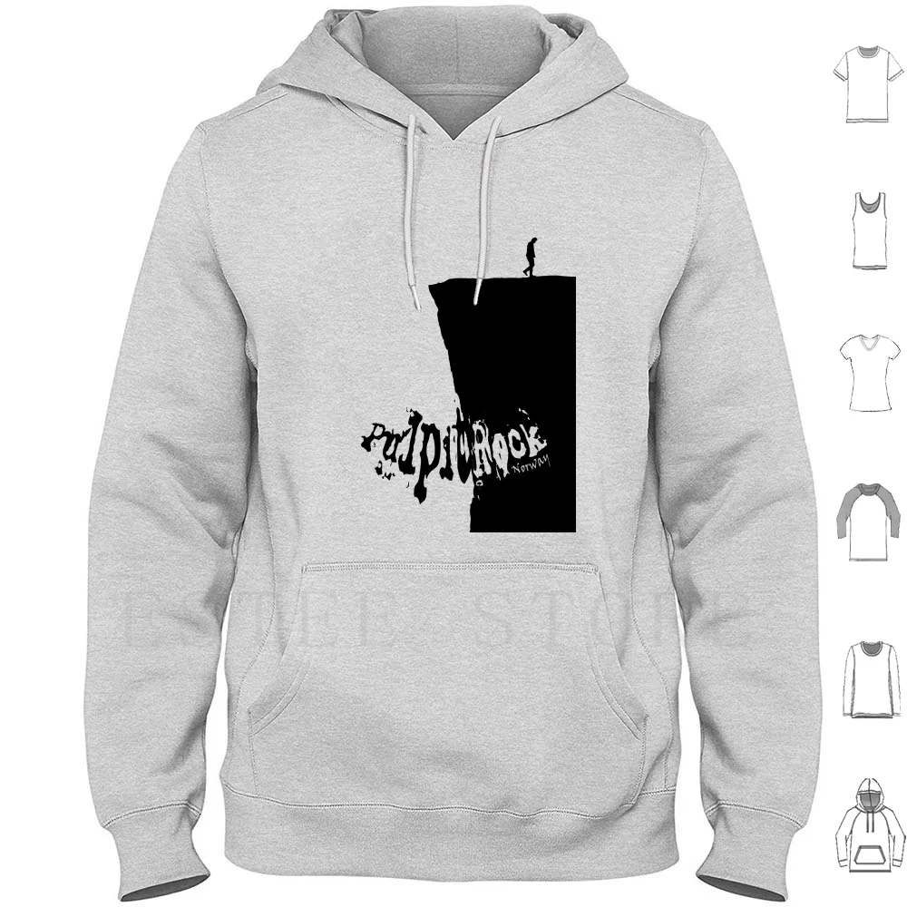 

Pulpit Rock Hoodies Long Sleeve Norway Jorpeland World Silhouette Preikestolen Pulpit