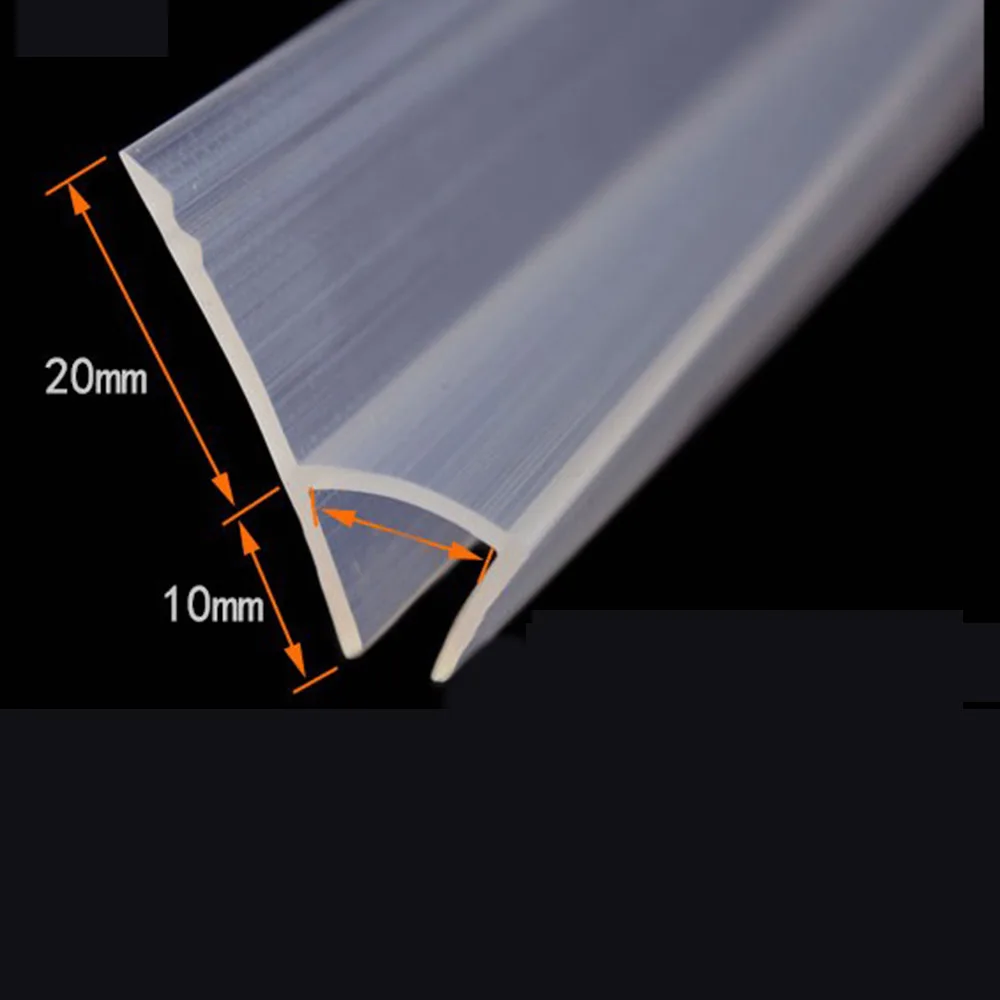 

2M H Type Glass Sealing Strip Bath Shower Screen Doors Window Seal Strip Gaps