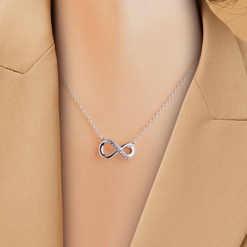 GPY Necklace Sparkling Infinity Collier Necklaces Sterling Silver 925 Jewelry Women Collare Mujer Naszyjnik Colar Joyas de Plata
GPY Necklace Sparkling Infinity Collier Necklaces Sterling Silver 925 Jewelry Women Collare Mujer Naszyjnik Colar Joyas de Plata