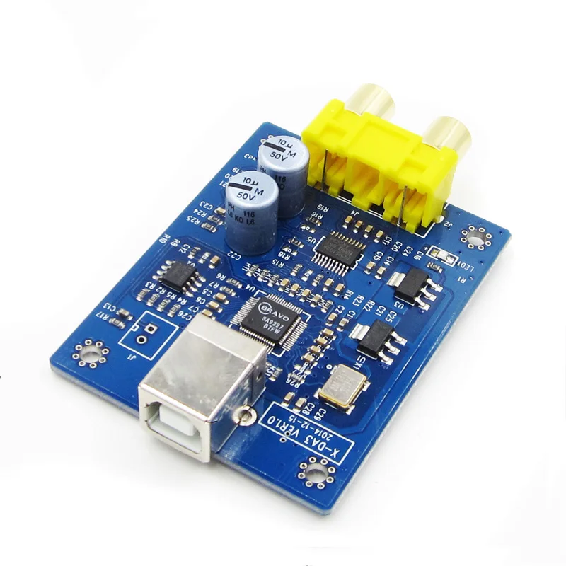SA9227+PCM5102A 32BIT/384KHZ Asynchronous USB Audio decoder DAC HIFI Sound Card Decoder | Электроника
