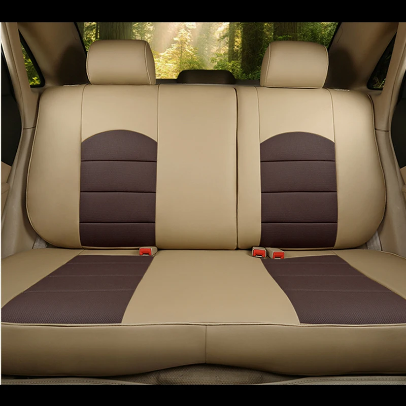 Автомобильные чехлы AUSFTORER из воловьей кожи для Land Rover Freelander 2 автомобильных