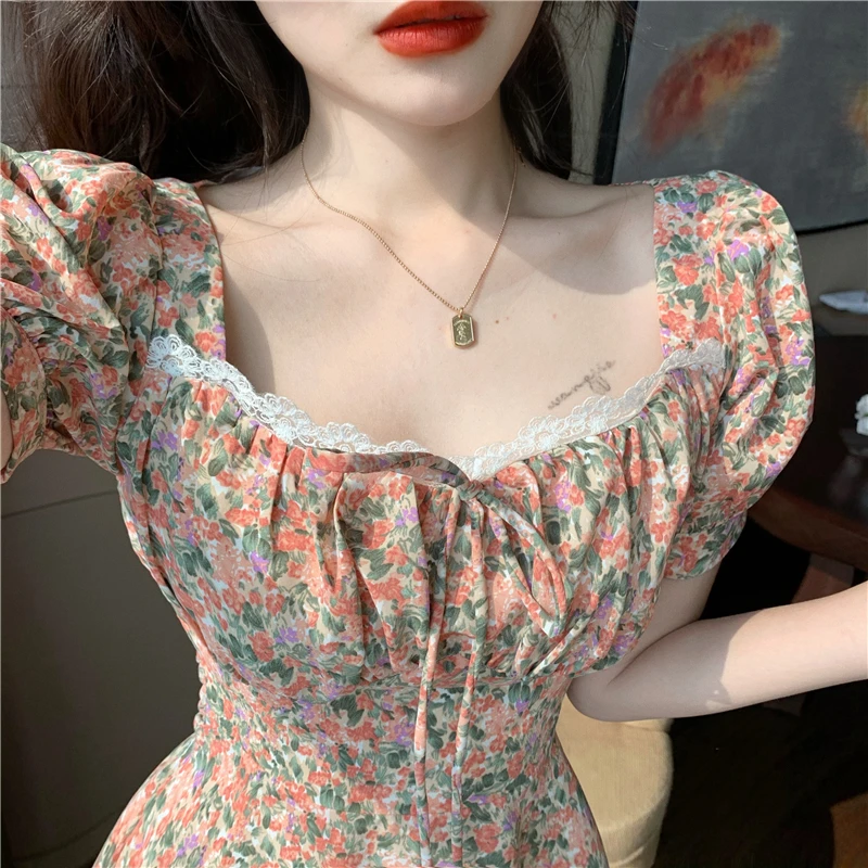 2020 суда в винтажном стиле Платье с цветочным рисунком для женщин платья партии de