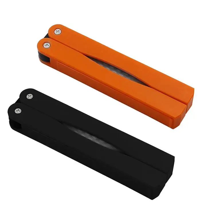 

Double Sided Fold Portable Pocket Sharpener Sharpening Stone Outdoor Kitchen Repair Tools