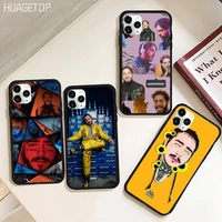 huagetop post malone custom soft phone case rubber for iphone 11 pro xs max 8 7 6 6s plus x 5s se 2020 xr case