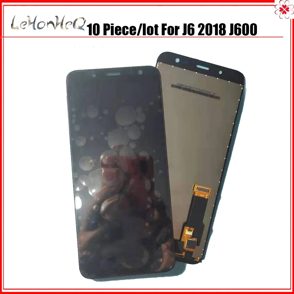 10 шт./лот J600 ЖК-дисплей для samsung Galaxy J6 J600 J600F J600G ЖК-дисплей с сенсорным экраном дигитайзер сборка