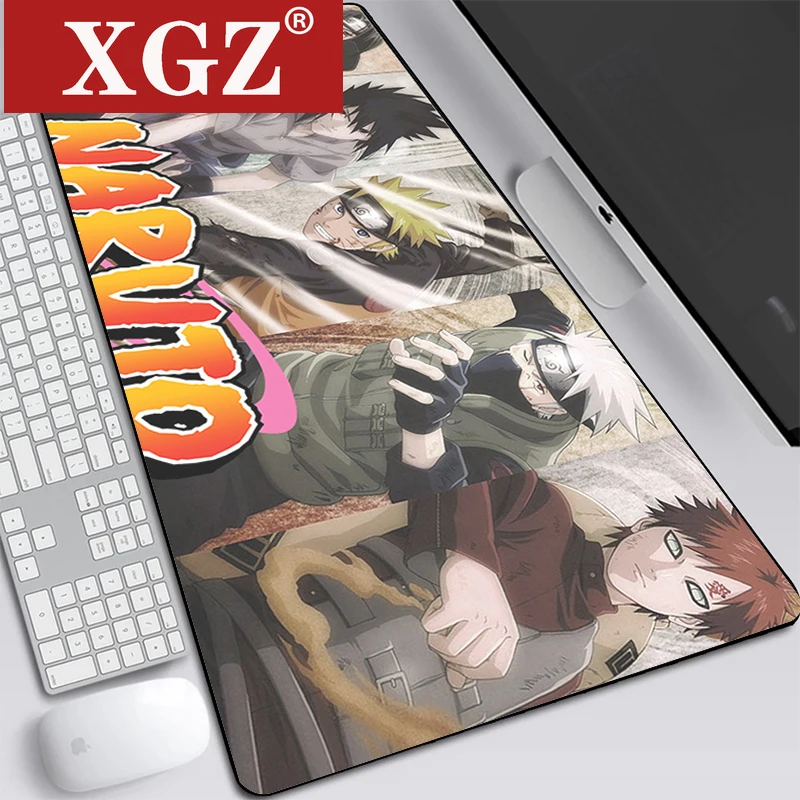 

XGZ Anime Naruto Gaming Mouse Pad Laptop Desk Mat RGB Mouse Pad Large Game Luminous Dnon Waterproof Non-slip Rubber 40X90CM CSGO