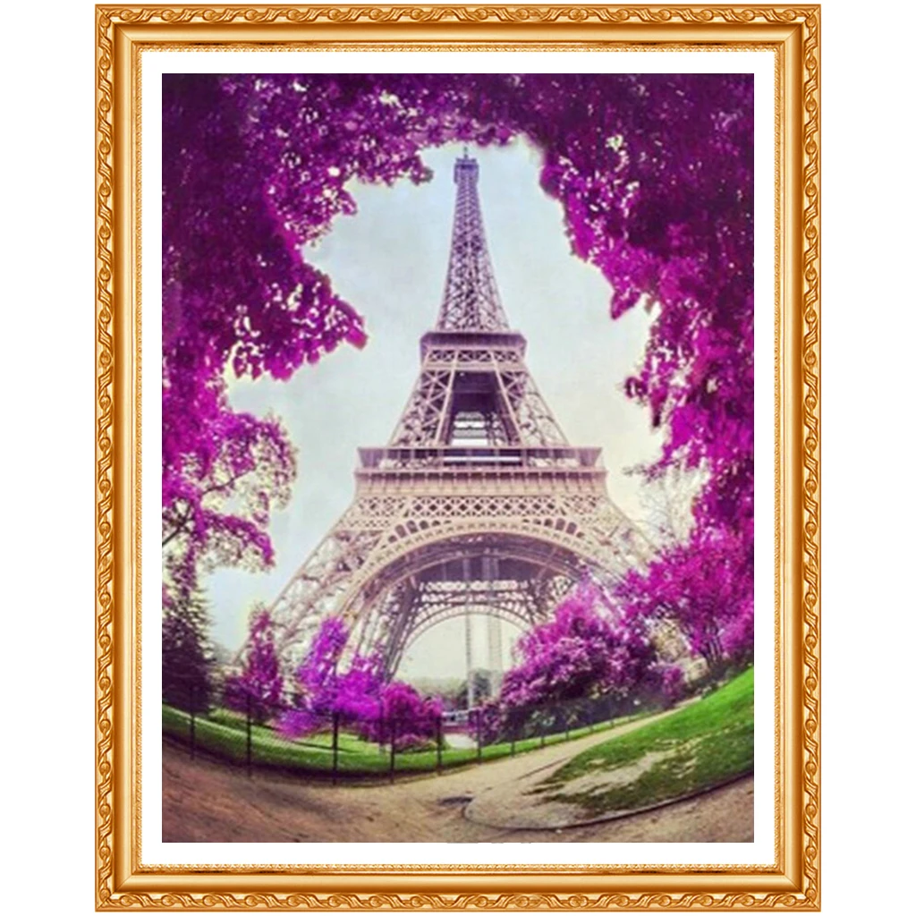 Рукоделие Вышивка Узор DIY Алмазная картина Париж вышивка Романтическая любовь