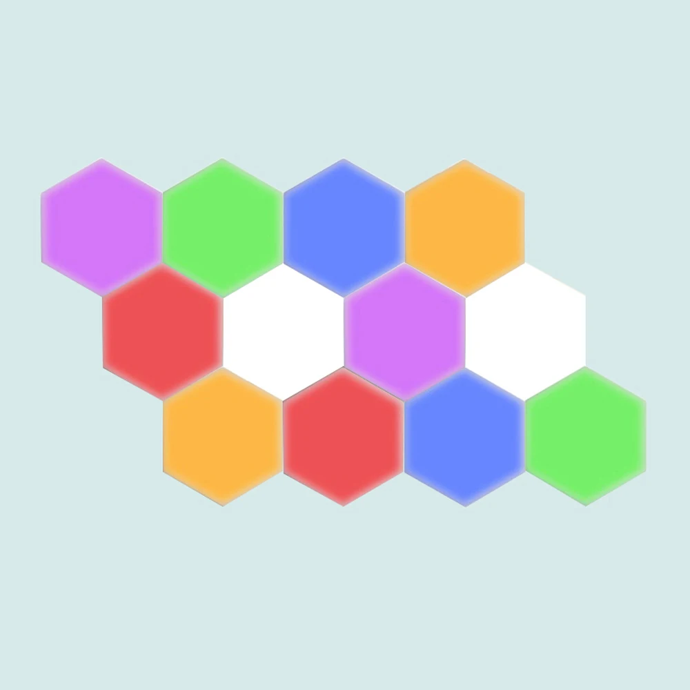 Firya DIY квантовый светильник s шестигранный настенный светильник креативная Геометрическая сборка светодиодный ночник умный Диммируемый сенсорный модульный