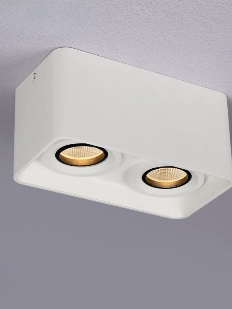 

Квадратный Точечный светильник с креплением на поверхность, двойная осветительная лампа для коридора, прохода, крыльца, светодиодный светс...