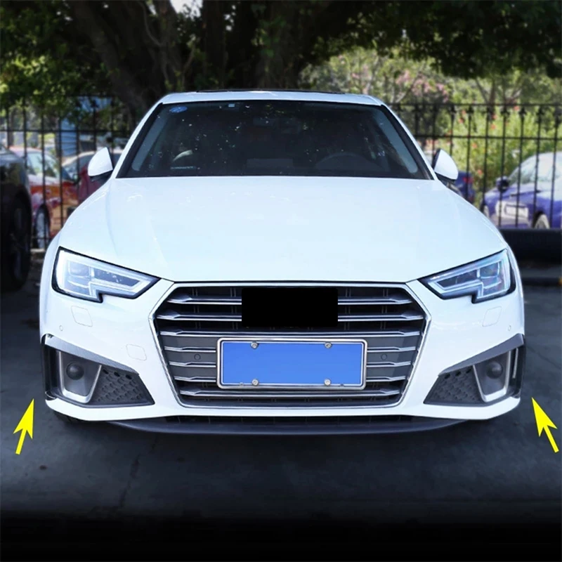 

DHBH-Car Front Bumper Spoiler Air Knife Fog Lamp Cover For- A4 A4L 2019