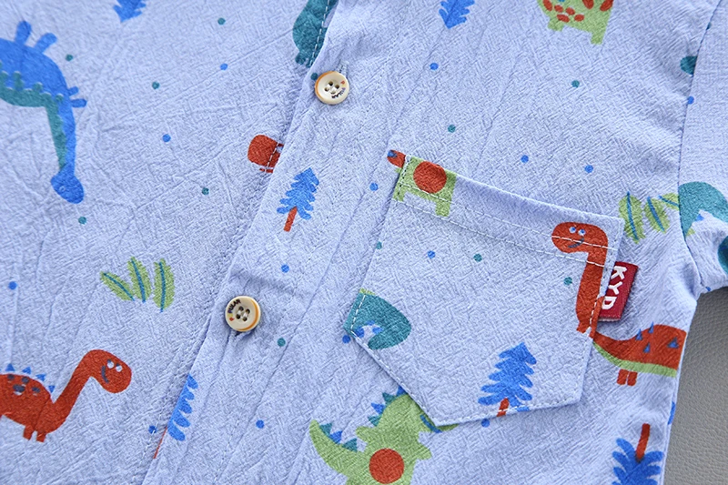 Стильный детский летний костюм из Вьетнама рубашка с короткими рукавами и