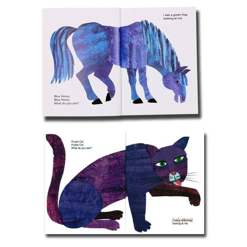

Brown Bear, What Do You See English Picture Book Children Early Education Primary School Enlightenment Parent-Child Reading