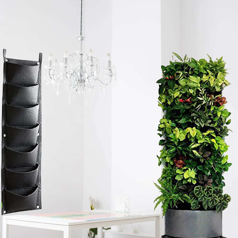 7 отделений настенная сумка для выращивания растений 100 х30 см | Дом и сад