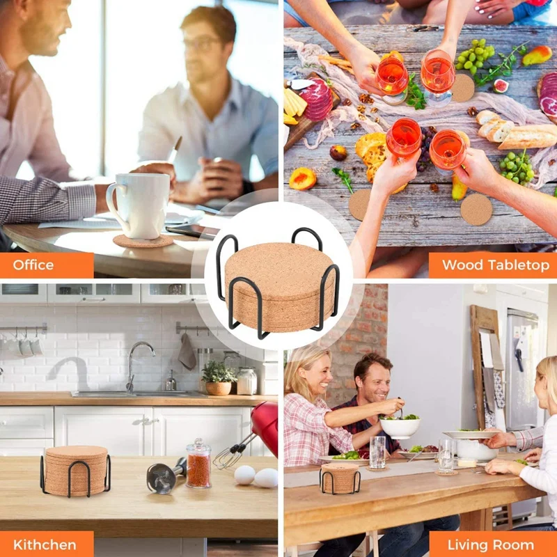 Подставки из пробки с держателем термостойкие подставки натуральной для