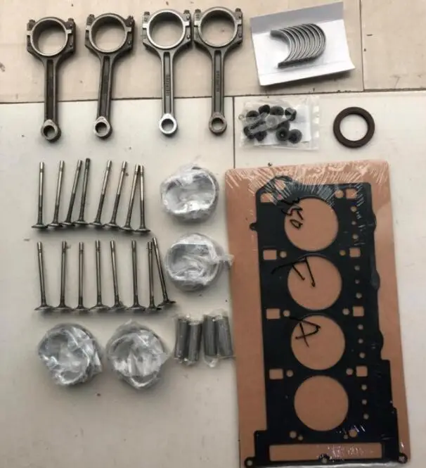 1kit Engine Rebuilding Kits with Pistons rings valves oil seal and gasket for Chinese SAIC ROEWE 350 MG3 MG5 1.5L engine parts