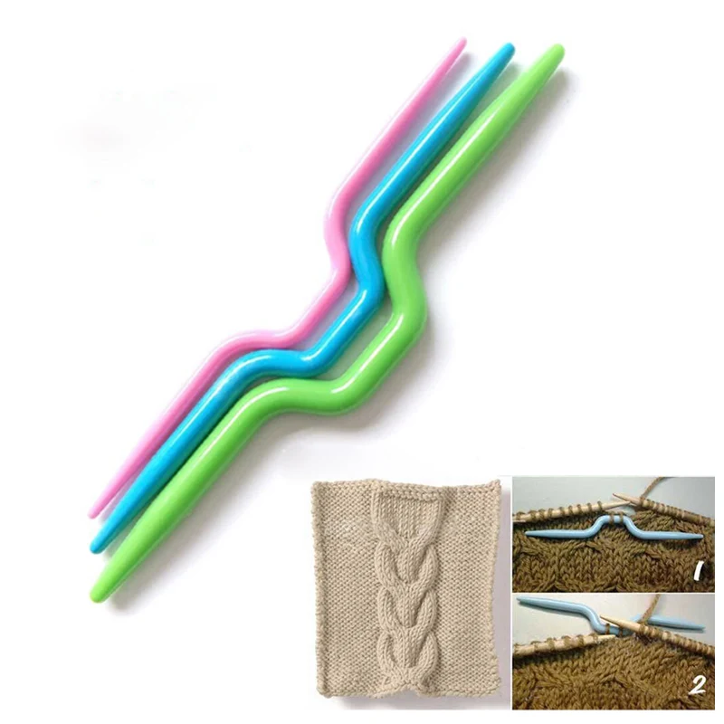 Складные пластиковые спицы для вязания 3 цвета|Швейные инструменты и аксессуары|