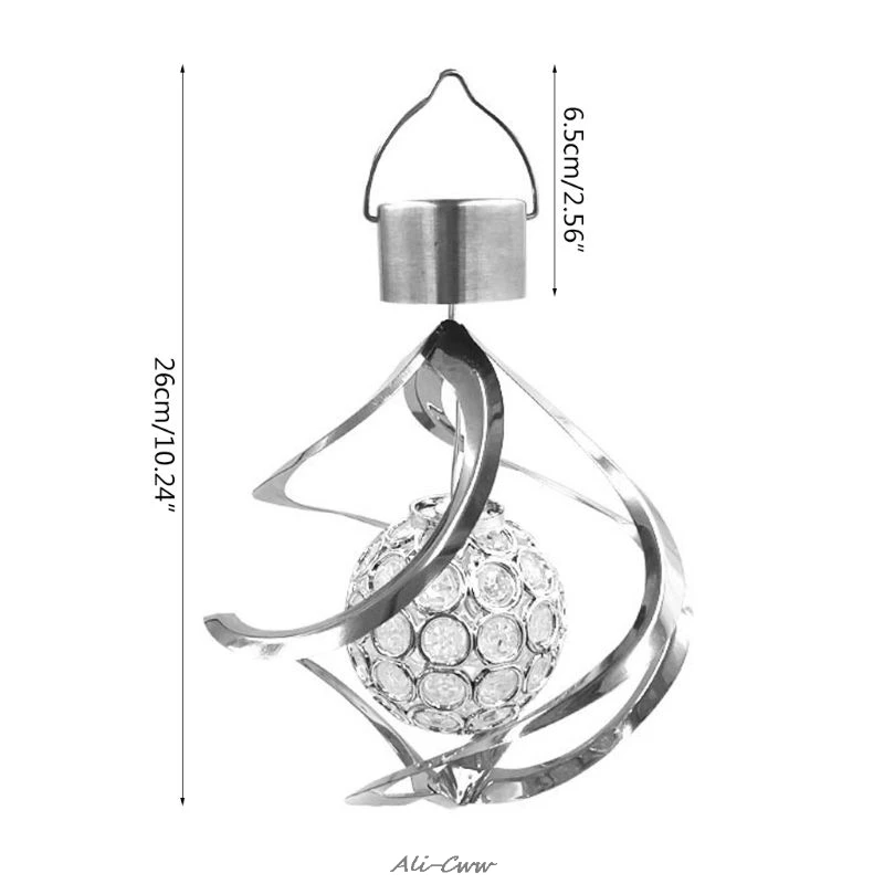 Солнечный ветряной колокольчик светильник светодиодный садовый подвесной