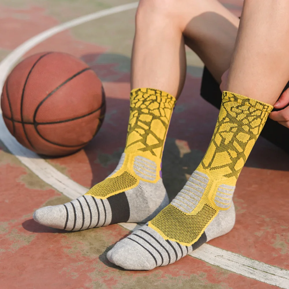 1 пара длинные мягкие Нескользящие чулки профессиональные прочные для мужчин и