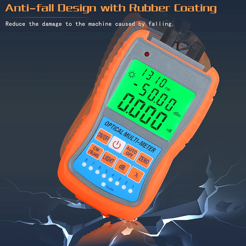 

AUA-G50B Mini optical power meter With network tester integrated machine red light pen 30km light pen