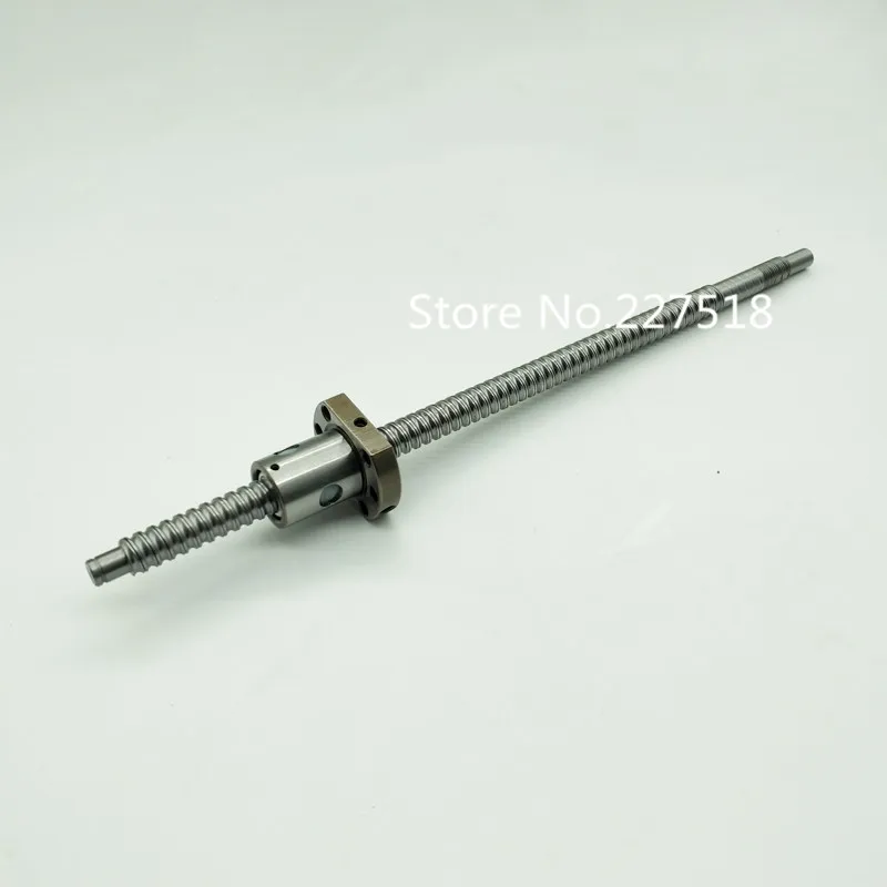 

1 pc 12mm Ball Screw Rolled C7 ballscrew SFU1204 250mm plus 1 pc RM1204 flange single nut CNC parts BK/BF10 end machined