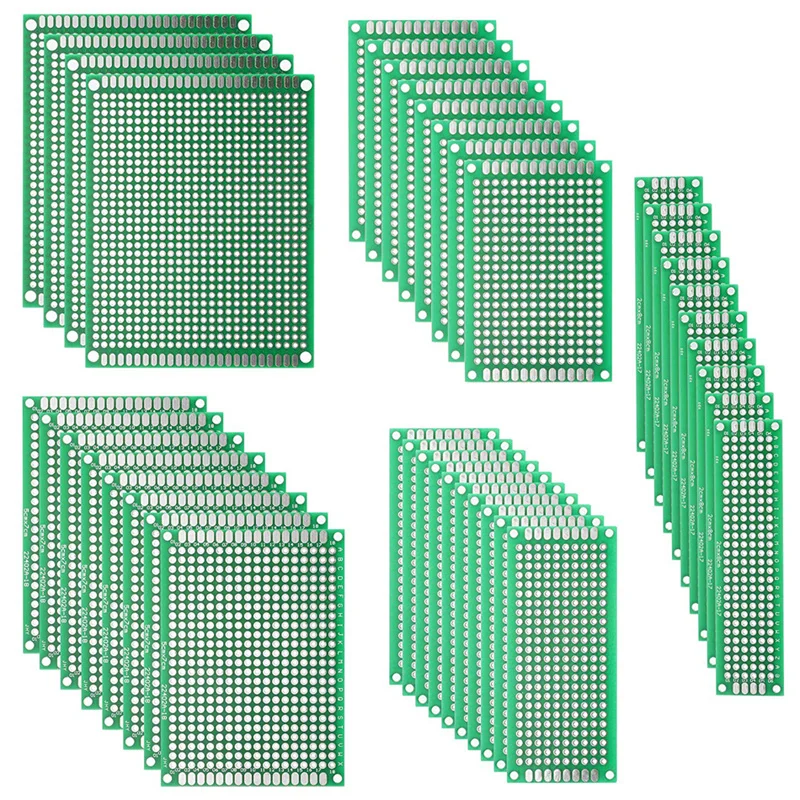 

40pcs/lot PCB Double-sided Prototyping PCBs Circuit Boards Kit, 5 Size Universal Untraced Perforated Printed Circuits Boards