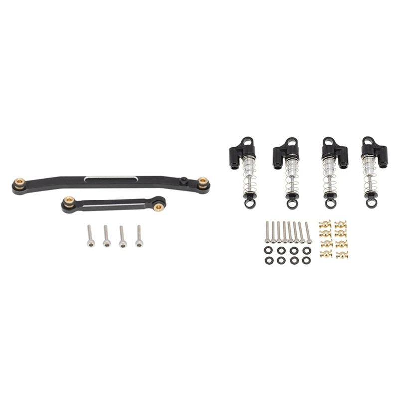 

Металлический прут рулевого соединения с плотным допуском для 1/24 Axial SCX24 90081 AXI00002 и металлический амортизатор амортизатора