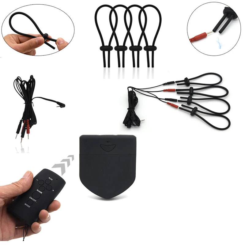 Набор с электрошоком SM Анальная пробка для пениса клетка массажная подушка