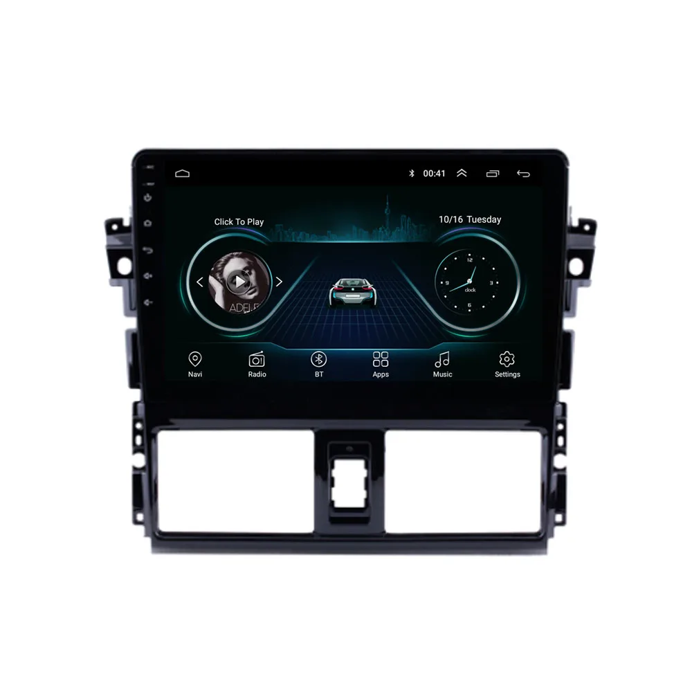 10 1 ”4G LTE Android 8 подходит для TOYOTA VIOS YARIS 2013 2014 2015 2016 Мультимедиа стерео автомобильный