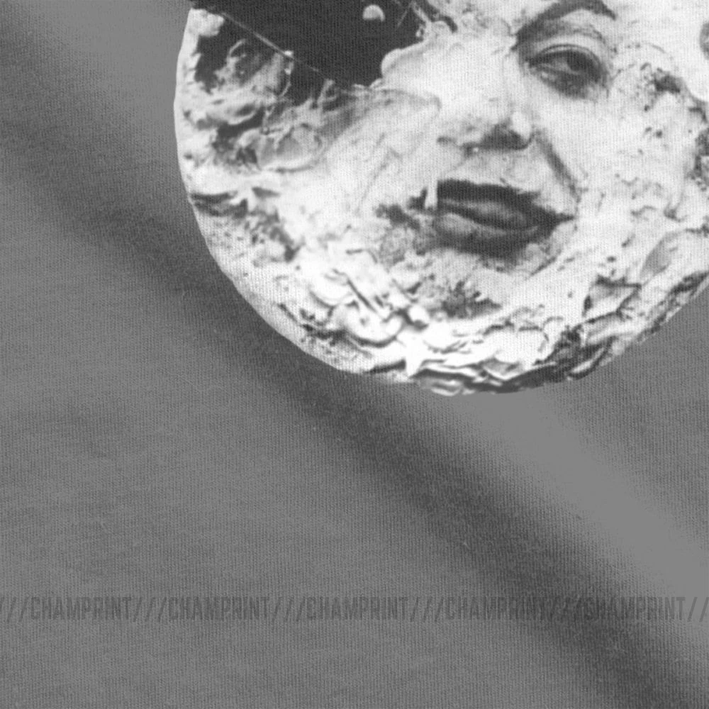 Мужская футболка с коротким рукавом Moon вечерние винтажные Топы и круглым вырезом