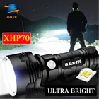 Светодиодный фонарик ZHIYU XHP70 высокой мощности, 26650, супер яркие лампы, 3 режима, водонепроницаемый USB Перезаряжаемый фонарик, фонарь для кемпинга