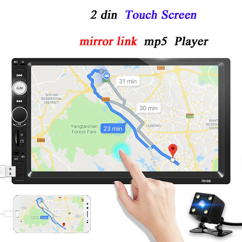 Авторадио 2 din общие модели автомобилей 7 ''ЖК сенсорный экран Bluetooth