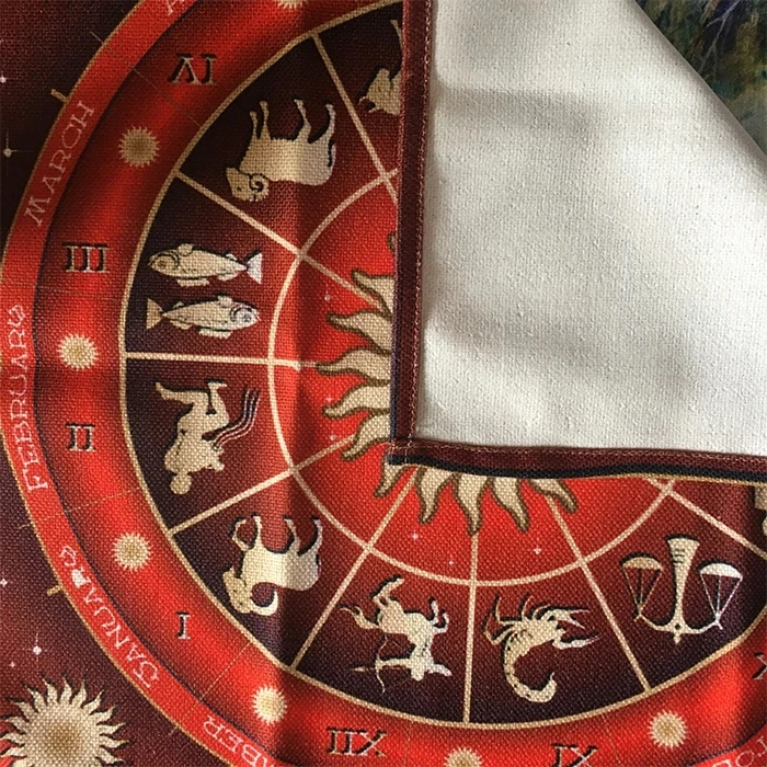 

Ceremonial cloth/Altar cloth/Tarot Tablecloth Five-pointed /Constellation/Sun Moon starry sky Board Game Tablecloth Gift