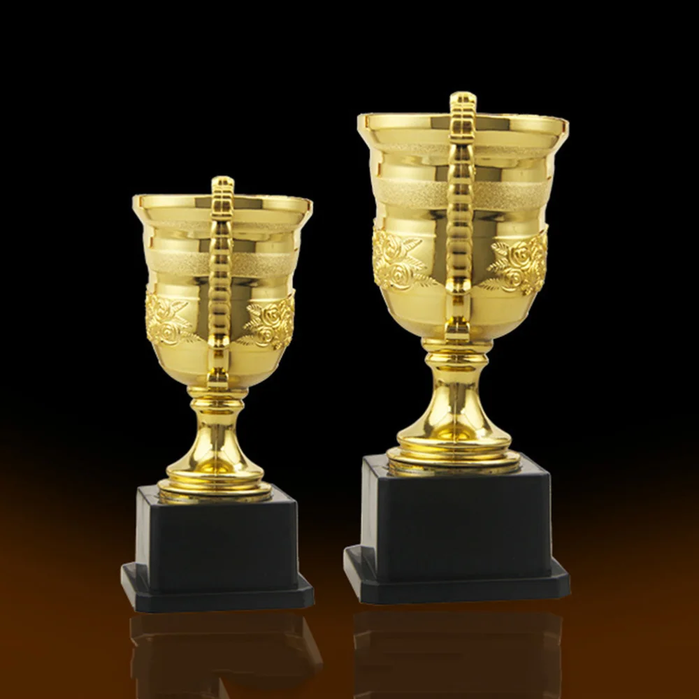 

8pcs Mini Award Trophy Reward Prizes Decor Gift Sport Awards Trophy with Black Base for Kids Party Celebrations Ceremony