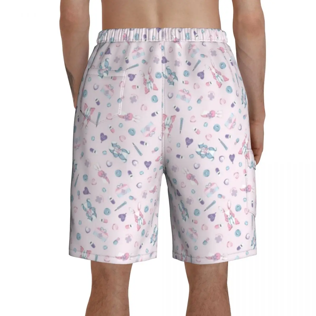 

Harajuku Board Shorts Beach Swimming Trunks Polyester Pattern Men Swim Trunks
