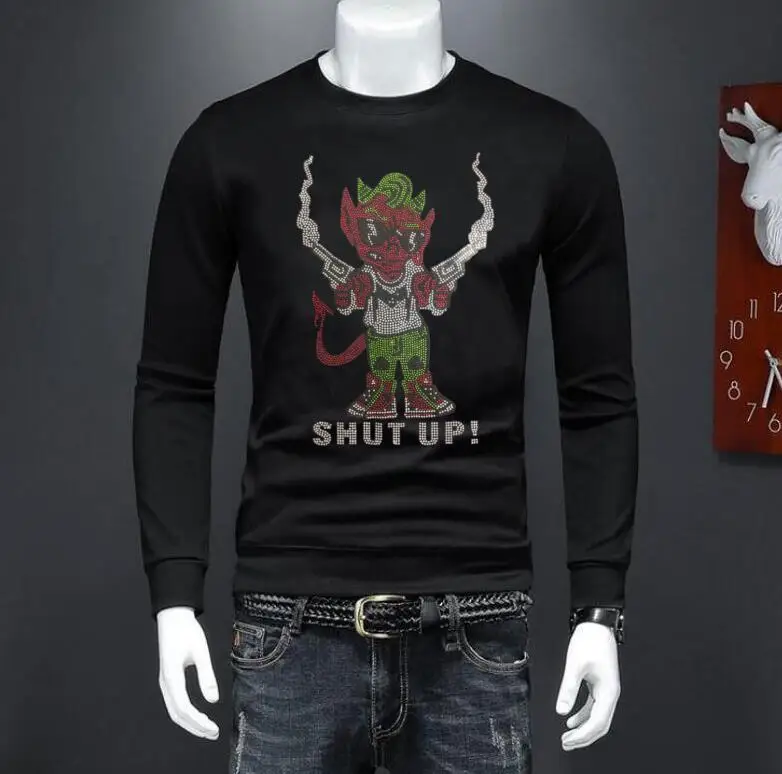 

Толстовка с мультяшным дизайном, мужские свитшоты с пистолетом