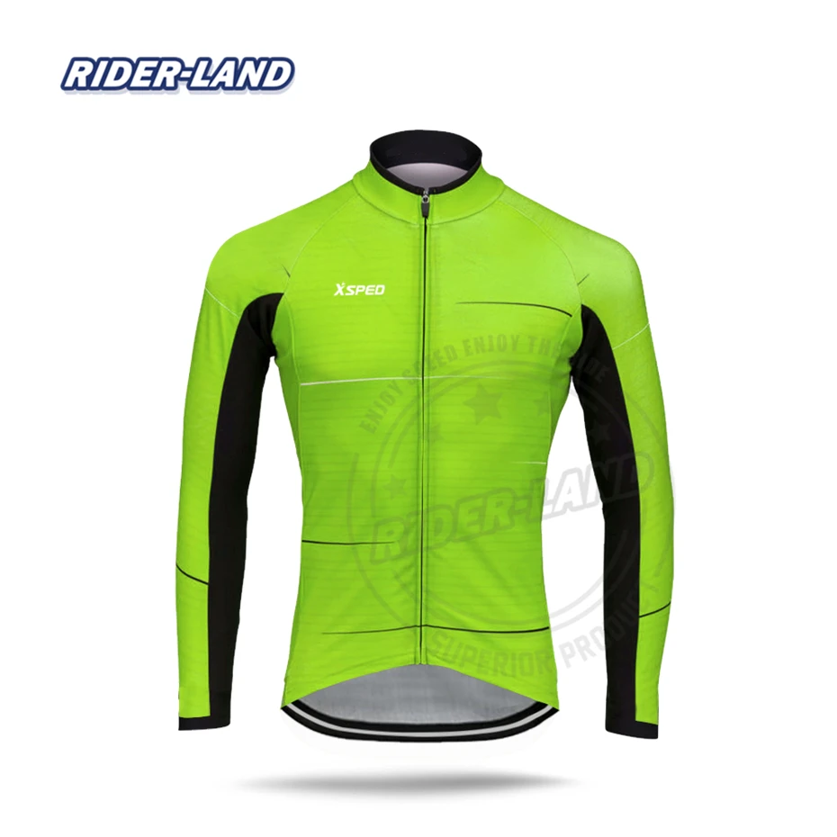 Мужские велосипедные Джерси куртки с длинным рукавом осенние и весенние топы