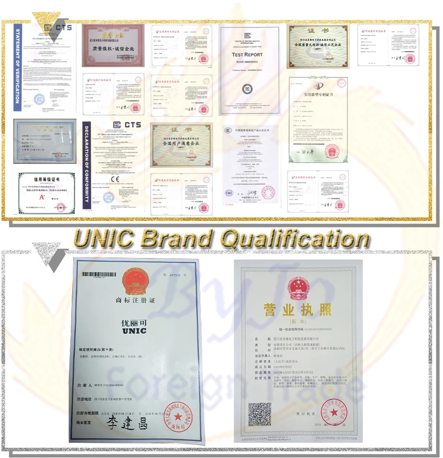Оригинальный новый обновленный UNIC UC68 Full HD1800 люмен светодиодный проектор