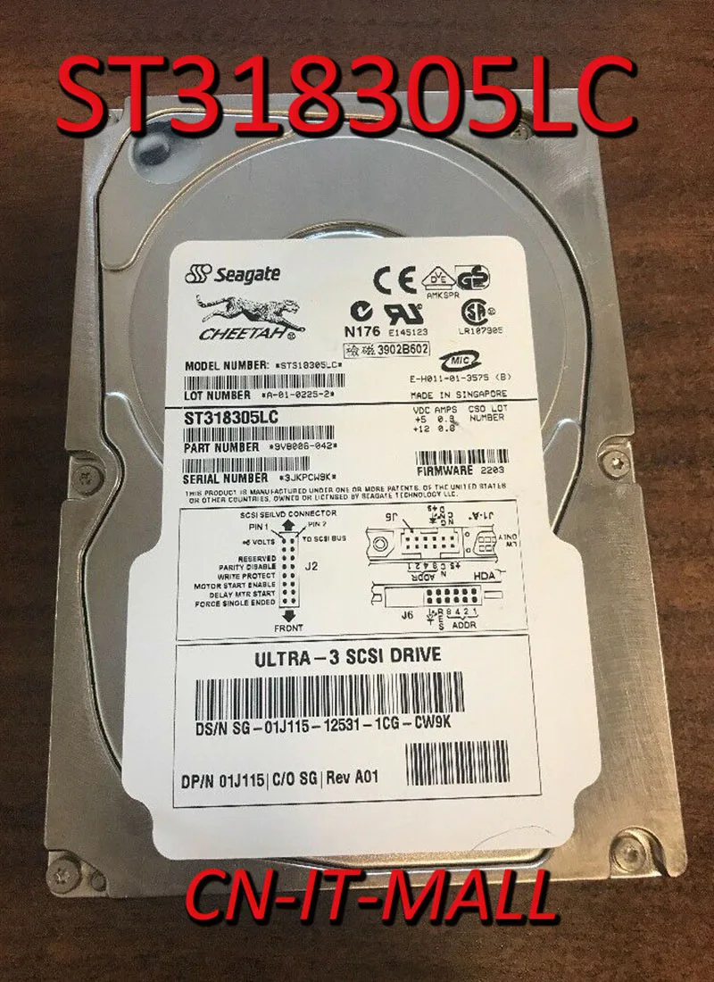 

Seagate Cheetah 73LP ST318305LC 18GB 10000 RPM 80Pin SCSI 3.5" Internal Hard Drive